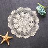 1PC Round Tablecloth Doily Table Cloth Crochet Lace Cotton Cover Mat Banquet Wedding Decoration