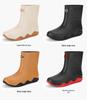 Men's Waterproof Non-Slip Boots with Fleece Lining for Outdoor Activities