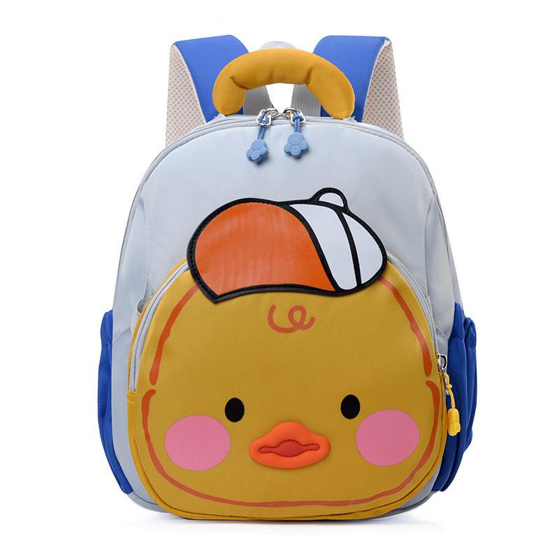 

Cute And Fun Cartoon Design Lightweight Nylon Preschool Bag In Rose Red Royal Blue