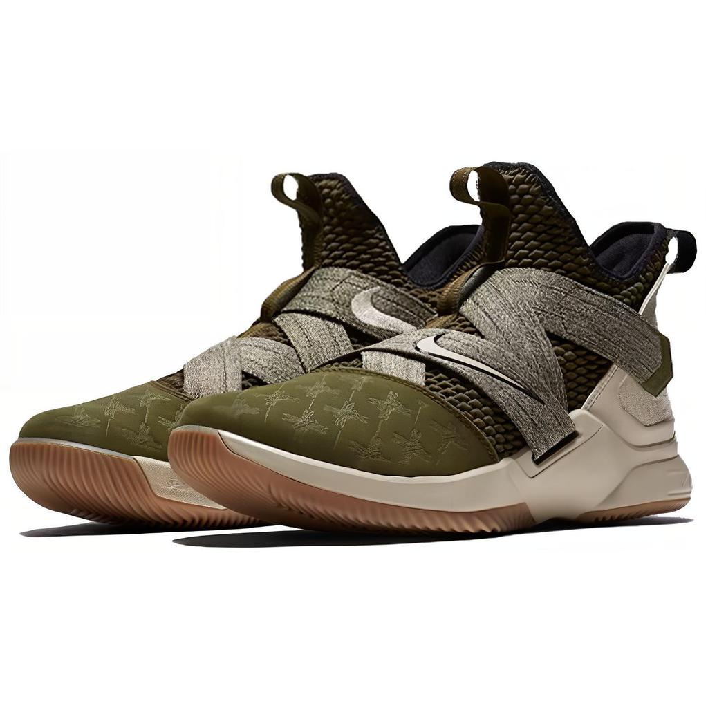New Nike LeBron Solder 12 Ep Olive Canvas AO4053-300