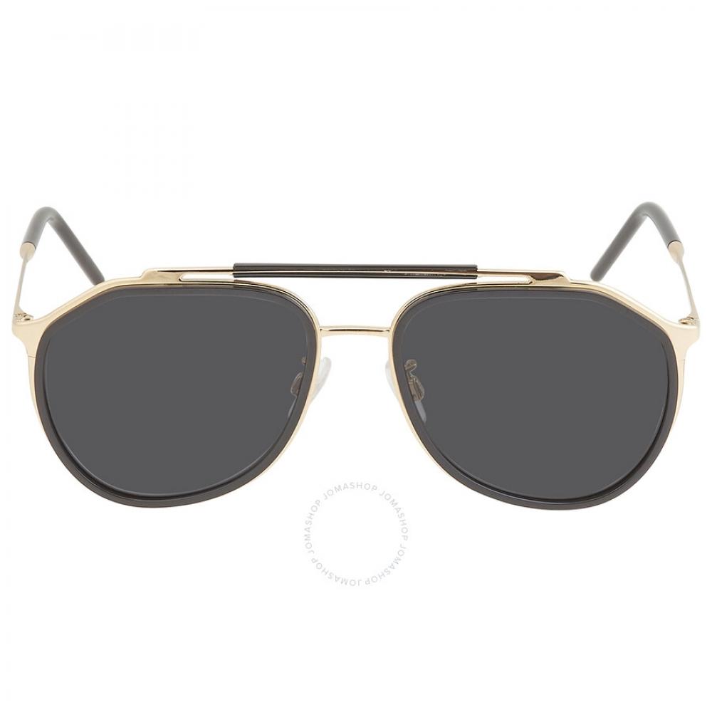 

Dolce Gabbana Dark Gray Pilot Men s Sunglasses DG2277 02 87 57