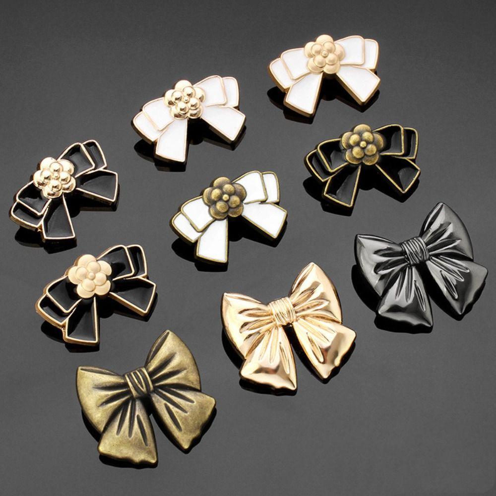 For Clothing Clothes Decors Metal Button Black Color Clothes Buttons Cloak Clasp