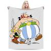 Deka Asterixe a Obelixe Korálový fleece Plyšová Jarní/Podzimní Lehká přehozová deka na doma, do auta Plyšová tenká přikrývka