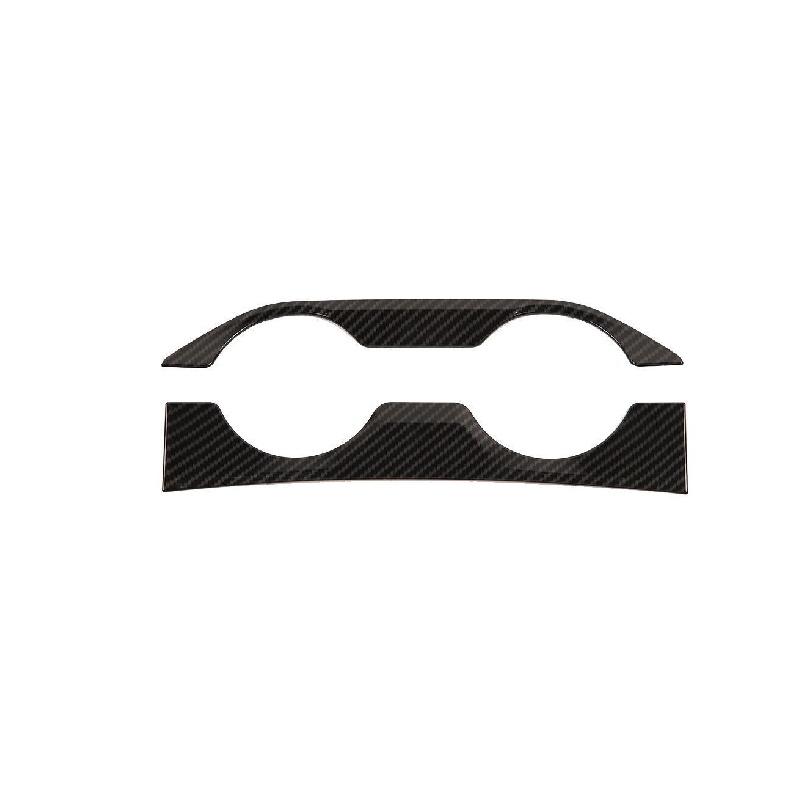 Carbon Fiber Rear Drinking Glass Frame Cover Decor For Dodge Ram 1500 2018-2022