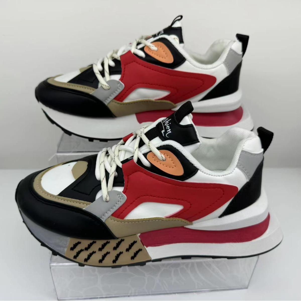 

Летние спортивные туфли на толстой подошве, туфли Форреста Гампа, женские кроссовки, дышащие повседневные туфли с надписями для женщин 41