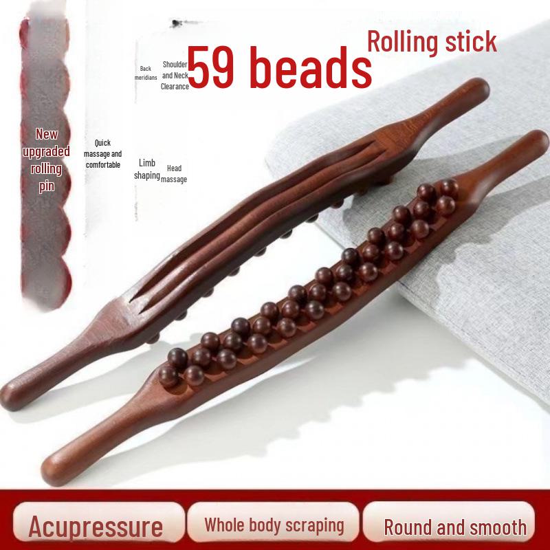 

Массажный ролик для меридиана с 59 бусинами для всего тела и живота