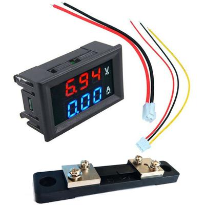 DC0100V 50A LED Voltmeter Ammeter Dual Display High Quality Construction
