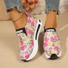 Fashion 2025 Trendy Slip-On Women's Shoes Fashion Print Platform Sneakers Non-Slip Casual Sports Shoes Plus Size Comfort Flats Hot Style