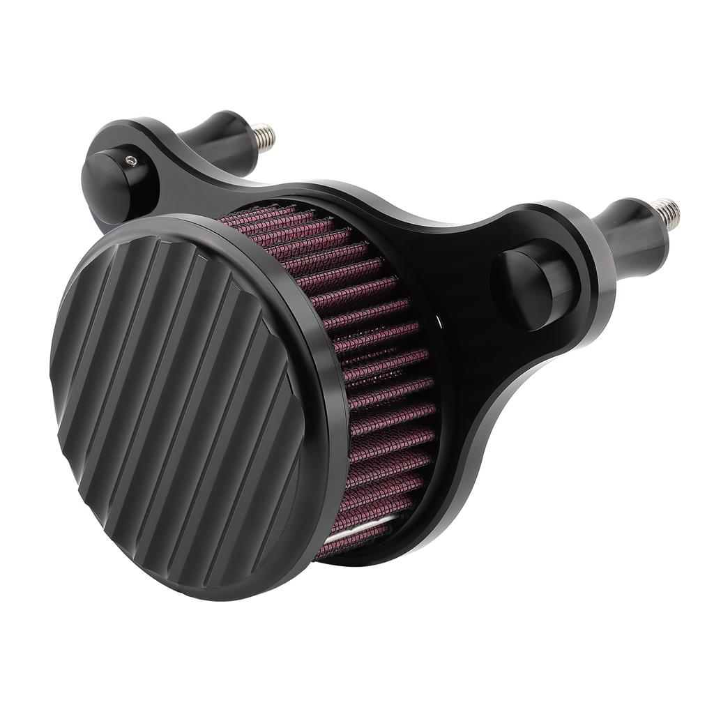 Motorcycle Air Filter Cleaner Intake Filter System Stripe for Harley 93-17 Dyna/FXR Softail Fat Boy Touring Road Street Glide