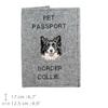 Border Collie - Dog passport case, document case, gift for the traveller from the Art-Dog brand