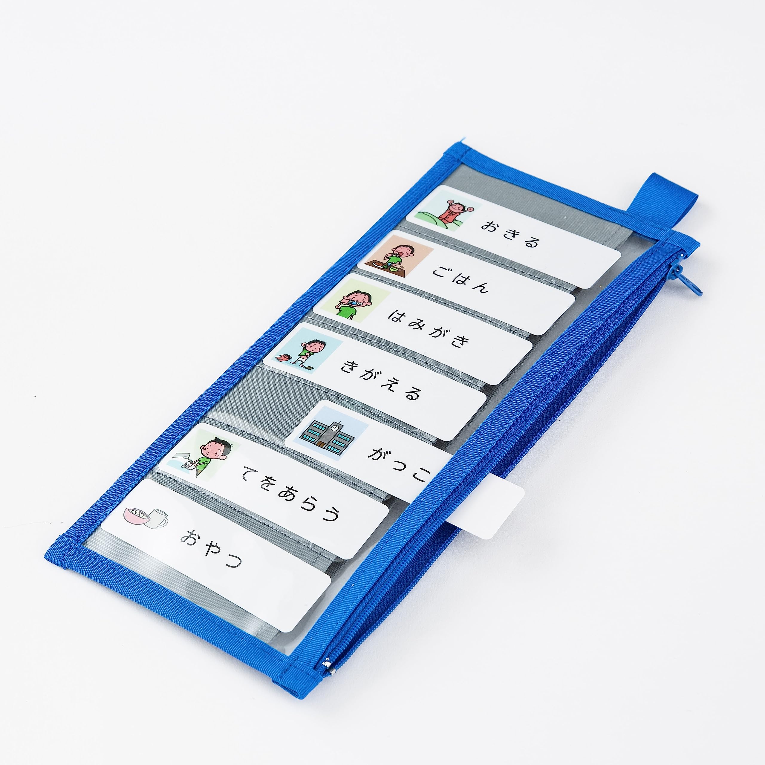 

AdPlus Pouch de Schedule [Blue] for Autism, Visual Aids, Special Needs, and Developmental Disabilities