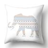 Simple Plaid Animal Pillowcase Puppy Cat Giraffe Pillowcase Children's Room Home Decoration Living Room Sofa Cushion Cover