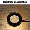 3 Color Dimmable LED Reading Light With Magnifier Flexible Gooseneck Reading Table Light For Study Office Desk M4YD