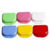 50 PCS Travel Denture Case with Air Holes Hygienic Protective Storage Box for Orthodontic Retainers Braces Aligners and Night Gu