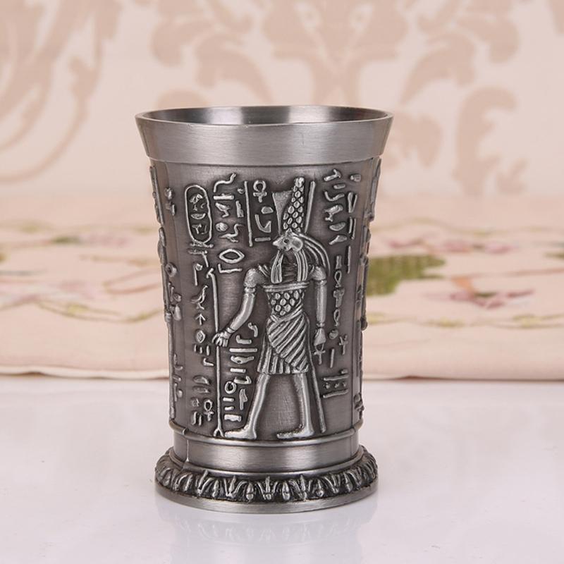 Cocktail Cup Wine Cup Retro Theme Metal Texture Offering Insulation Small Capacity Suitable for Beverages Water