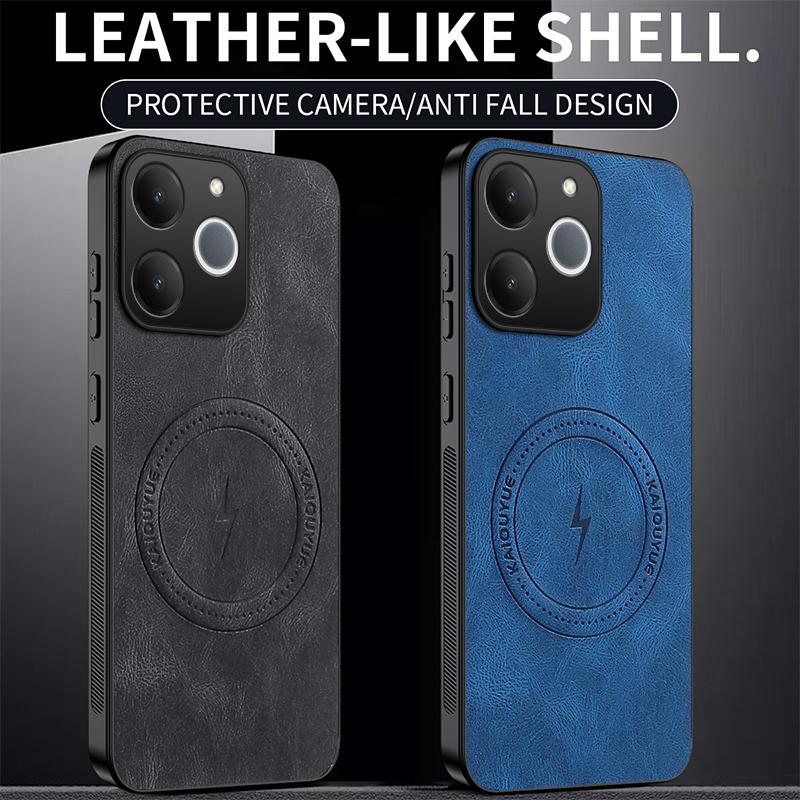 EUCAGR For Realme Note 70T/Realme Note 70 Note70 Case Simple Stylish Magnetic Suction PU Leather Skin-friendly Anti-drop Cover
