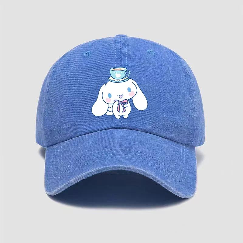 Kuromi Baseball Caps Adult Outdoor Hat Cute Anime Melody Cinnamoroll Sanrios Cap Cotton Cartoon Bonnet Girl Headgear Women Gift