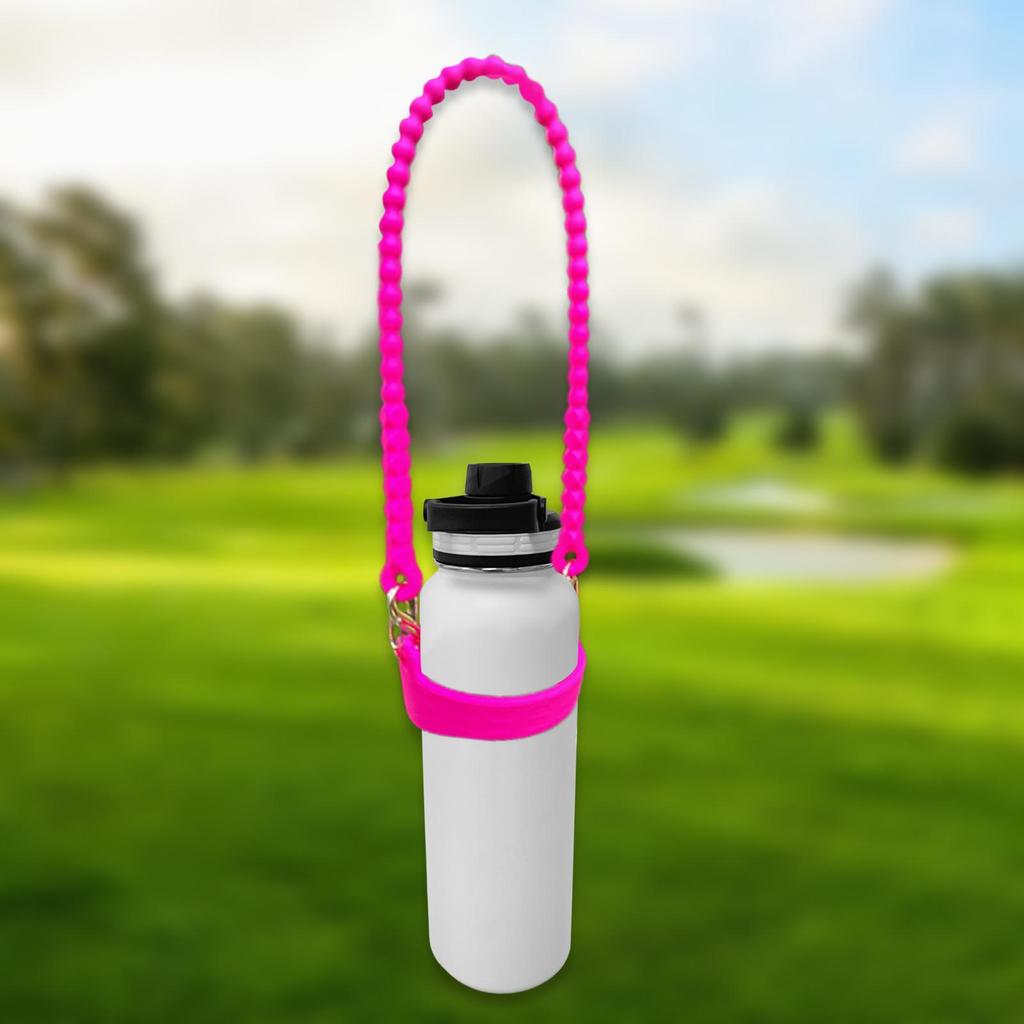Water Bottle Handle Holder Fits Most 8-40oz Bottles Practical Silicone Elastic
