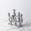 Resin Candlestick Candle Holder Silver Tree-shaped Abstract Geometric Ornaments Tree Root Candle Stick Holder Home Decoration