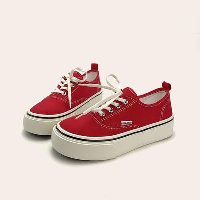6 New Spring High-end Women's Shoes Canvas Shoes Classic Retro Casual Shoes Guochao Student Shoes