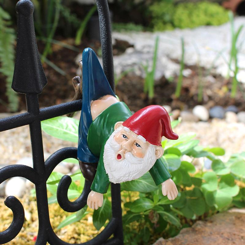 Morsom Dverg Hagegnom Statue, Kreativ Harpiksskulptur For Utendørs, Innendørs, Terrasse, Hage, Plen, Veranda Dekor, Nyhetsgave