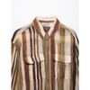 2025 European & American Retro Striped Loose Casual Women's Shirt