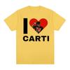 I Love Playboi Carti Rapper Graphic Tshirt Unisex Women Harajuku Y2k Short Sleeve Tshirt Male Hip Hop Oversized T Shirt Streetwear