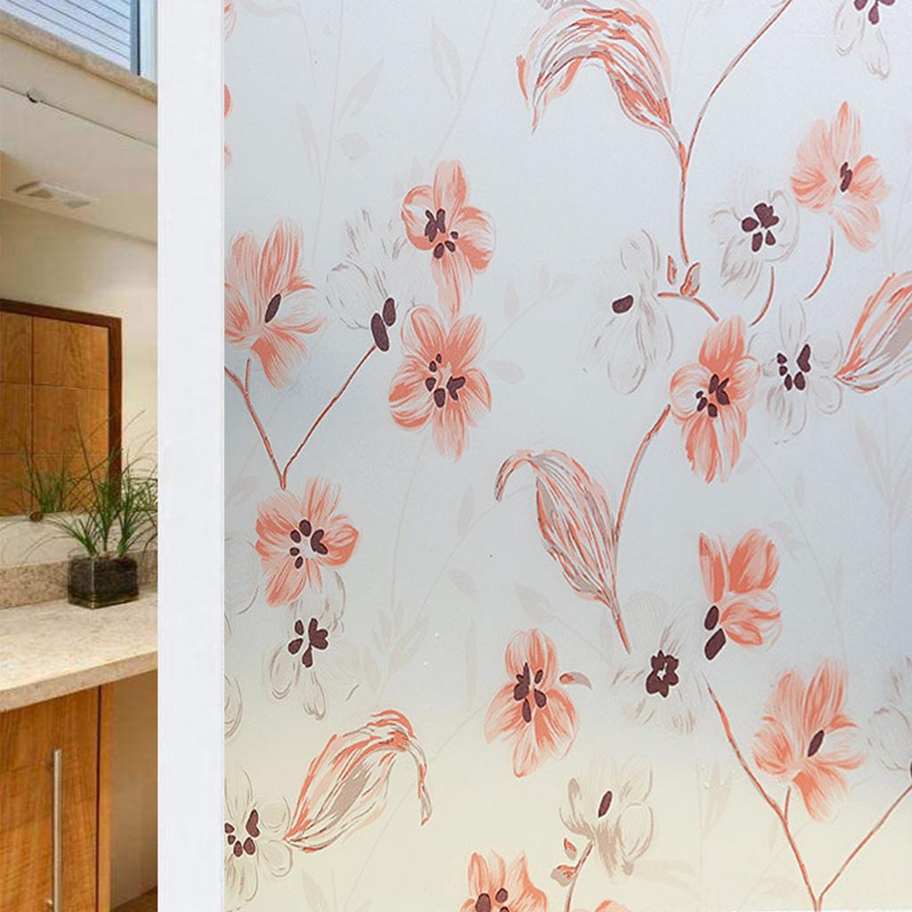 Vinduspersonvernfilm Glassvindusfilm Avtakbar Vinyl Dørvindusdeksler UV-blokkerende Selvklebende Klistremerke for Hjemmedekor