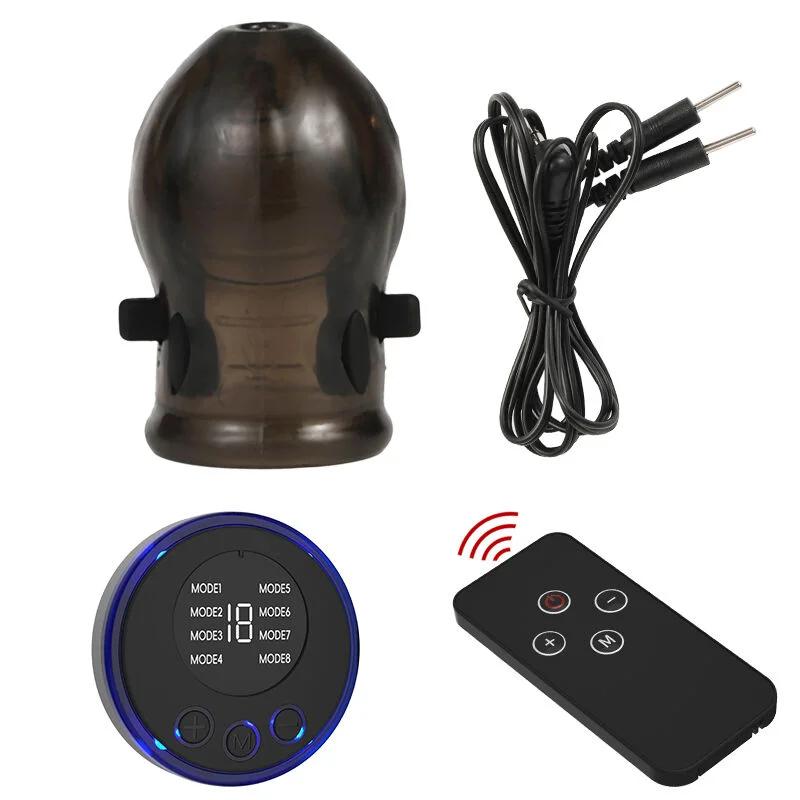 Electro Shock Penis Massager Vibrators Glans Vibrator Penis Trainer Ring Delayed Ejaculation Penis Vibrator Sex Toys for Men
