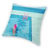 In Deep Palm Springs Swimmer Square Pillowcase Polyester Linen Velvet Pattern Zip Decor Throw Pillow Case Sofa Seater Cover 18"
