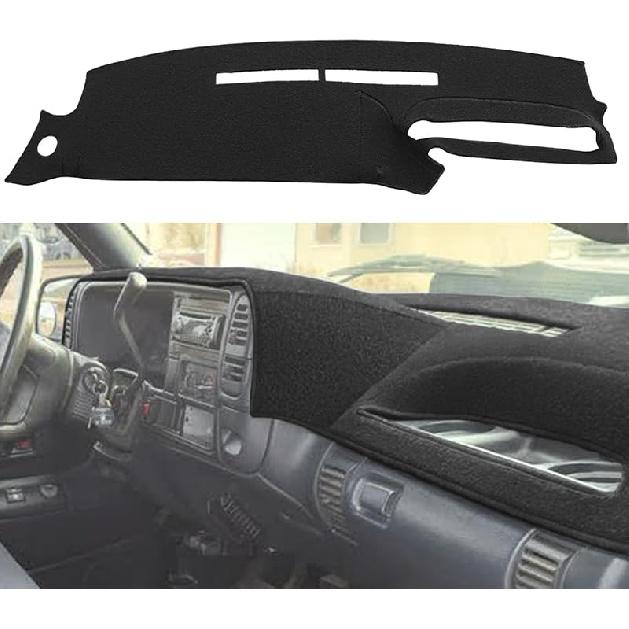 Yiz Dash Cover Mat Fit For Chevy Chevrolet Silverado/GMC Sierra C1500 C2500 C3500 K1500 K2500 K3500 Pickup Truck 1988-1994, 1992-94 GMC Yukon/Chevy