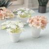Mini Potted Plant 1:12 Scale Miniature Potted Flowers Tiny Table Centerpiece for Doll Mansion Mini Scene Decor