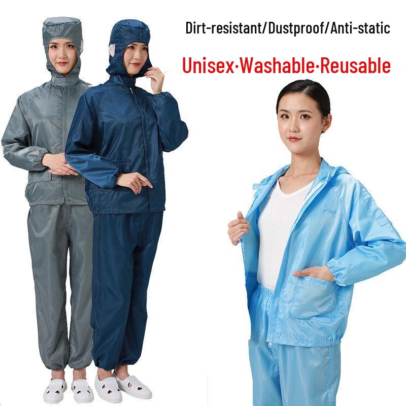 Unisex Schutzkleidung Staubdicht: Kapuzen-, Atmungsaktiv-, Antistatik-, Schmutzabweisend-, Waschbarer Spritzanzug