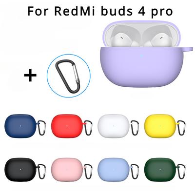 עבור XiaoMi RedMi buds 4 pro נרתיק מגן סיליקון נרתיק סיליקון חמוד כיסוי צבע טהור עבור XiaoMi RedMi buds 4 pro