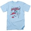 Mighty Mouse - Mighty Flag - Adult Unisex Short Sleeve T-Shirt - Blue