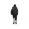 Adidas Originals x HAMCUS Co-Branded FW23 Solid Color Three-Stripe Logo Hooded Down Jacket With Zipper Unisex Outerwear Black IY5049