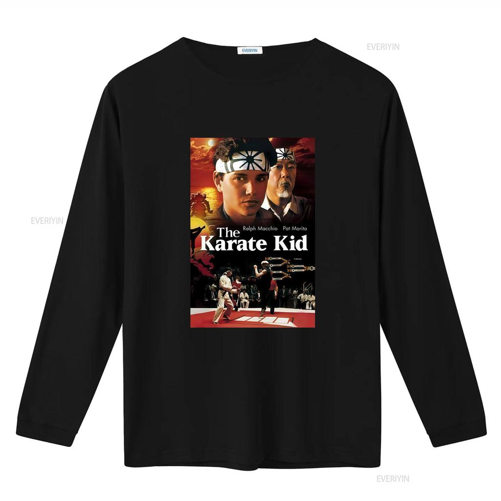 The Karate Kid Movie Classic Film 80s 90s Poster T Shirt Kobra Kai Design Vintage Washed Top For Everyday Wear Slightly Fashion