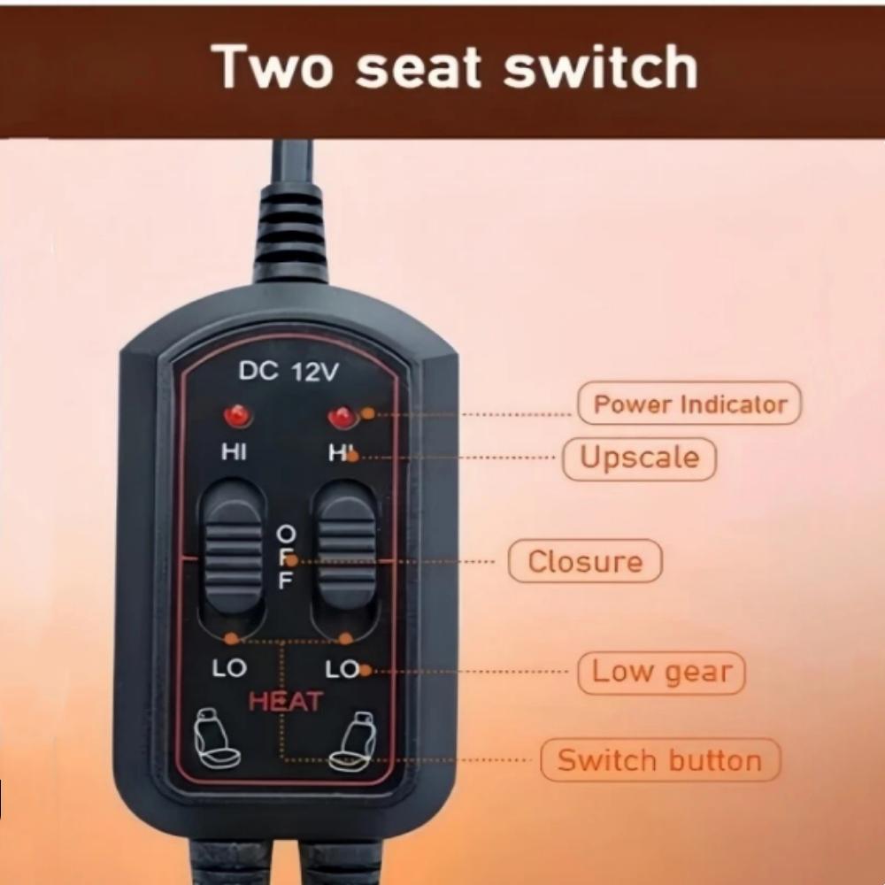 Winter Headting Car Seat Cushion Car Heated Mat 12V Automotive Vehicle Driver Seat Cover with Heater