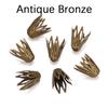 100 teile/los Aushöhlen Blume Form Filigrane Kegel Ende Perlen Kappen Für DIY Armband Ohrringe Schmuck Machen Liefert Zubehör