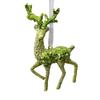 Sparkling Green Snowflake Christmas Tree Decoration Shatterproof Acrylic Ornament Easy to Hanging for Winter Party