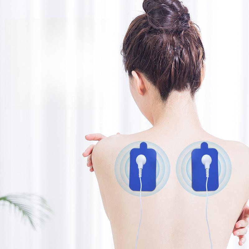Electric Shock Massager Dredges Meridians, Pulse Sticker,Muscle Electrical Stimulation Instrument, Mini Electrotherapy Acupuncture Physiotherapy Patch
