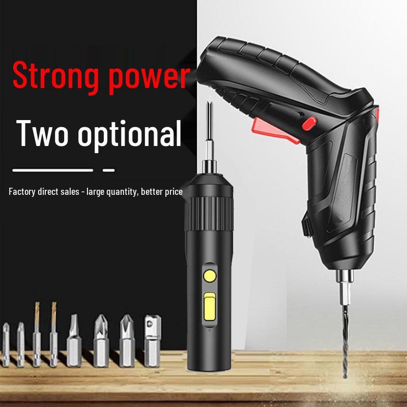 Rechargeable 3.6V Mini Electric Screwdriver & Drill Set with Lithium Battery