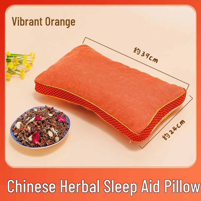 Herbal Neck Support Pillow - Washable, Multicolor, Traditional Chinese Medicine for Cervical Spine and Sleep Health