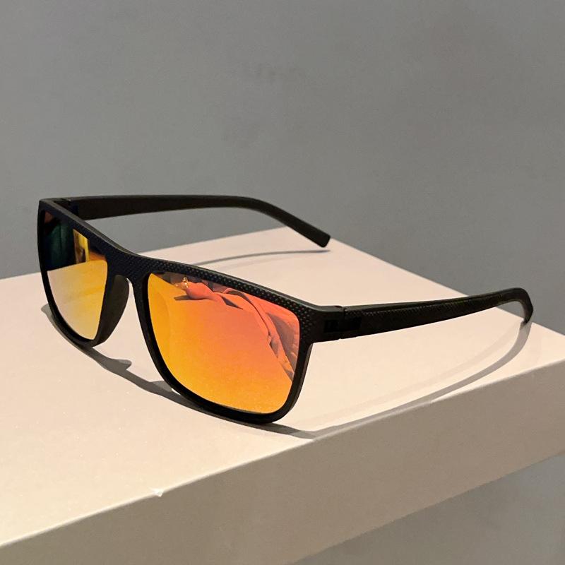 Classic New Large Frame Sunglasses Fashionable Men's Retro Square Frame Sunglasses Women's Outdoor UV-blocking Driving Glasses
