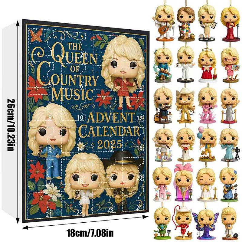 2025 Advent Calendar 24 Days Countdown Calendar With Iconic Musical Character Collectibles Halloween Advent Calendar Gifts