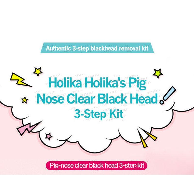 HOLIKA HOLIKA - Pig Clear Black Head 3-Step Kit