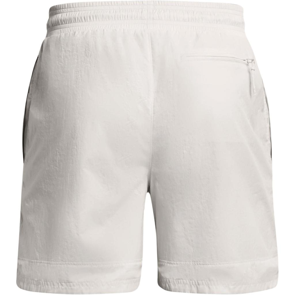 Under Armour Curry Woven Solid Color Mid-Waist Loose Sports Shorts Men Bottoms White Gray 1383373-114