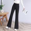 High Waist Slimming Micro Flare Pants Suit 2025 - Petite Elastic Casual Slim Fit for Spring/Autumn