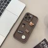Three Dimensional Coffee Bear Apple 17 Mobile Phone Case Iphone1511 Suitable for 16promax Retro Cartoon 12