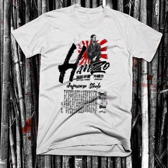 Samurai T-Shirt Japanese Warrior Bushido Code Kanji Shogun Katana Japan sword 4XL